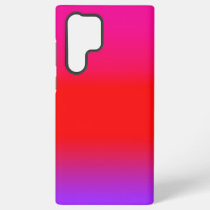 Coque Samsung Galaxy Dégradé de motif ombré rouge magenta violet