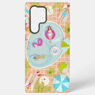 Coque Samsung Galaxy Des filles et des garçons du bikini jouant au jeu