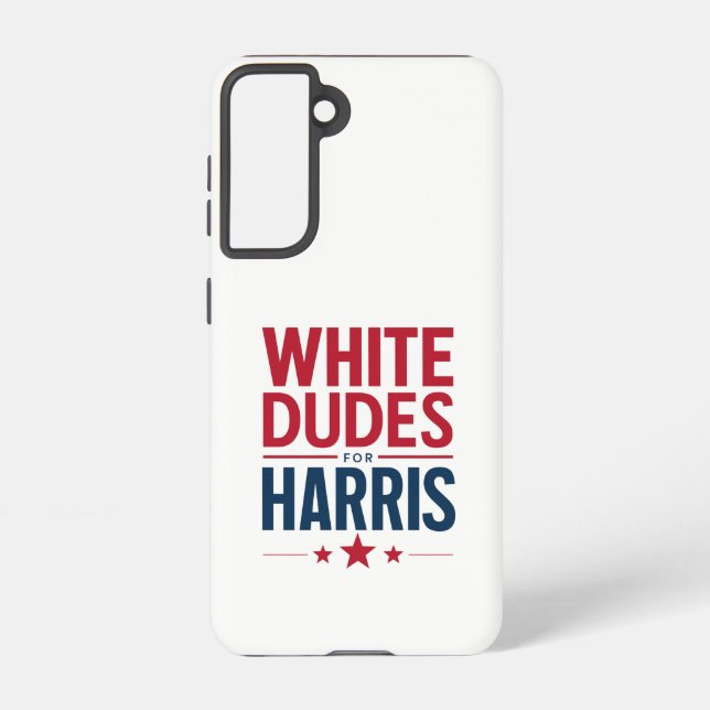 Coque Samsung Galaxy Des Mecs Blancs Pour Harris Election Kamala Harris (Verso)
