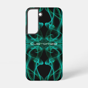 Coque Samsung Galaxy Des panaches de fumée verte sur le noir