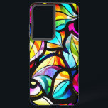 Coque Samsung Galaxy Design Abstrait coloré moderne<br><div class="desc">Image d'un motif design en vitrail. Design moderne cool.</div>