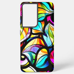 Coque Samsung Galaxy Design Abstrait coloré moderne