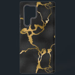 Coque Samsung Galaxy Design de luxe noir et or motif glam<br><div class="desc">Image d'un motif de luxe noir et or,  design glam moderne.</div>