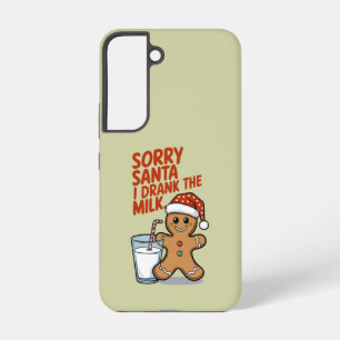 Coque Samsung Galaxy Désolé Père Noël J'Ai bu Le Lait Baby Costume de N