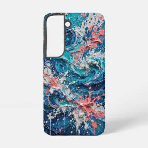 Coque Samsung Galaxy Désordre de projections de couleur Art abstrait