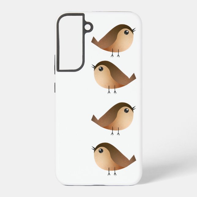 Coque Samsung Galaxy Dessin animé d'oiseau moineau (Verso)