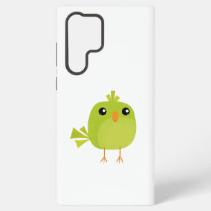 Coque Samsung Galaxy Dessin animé d'oiseau vert