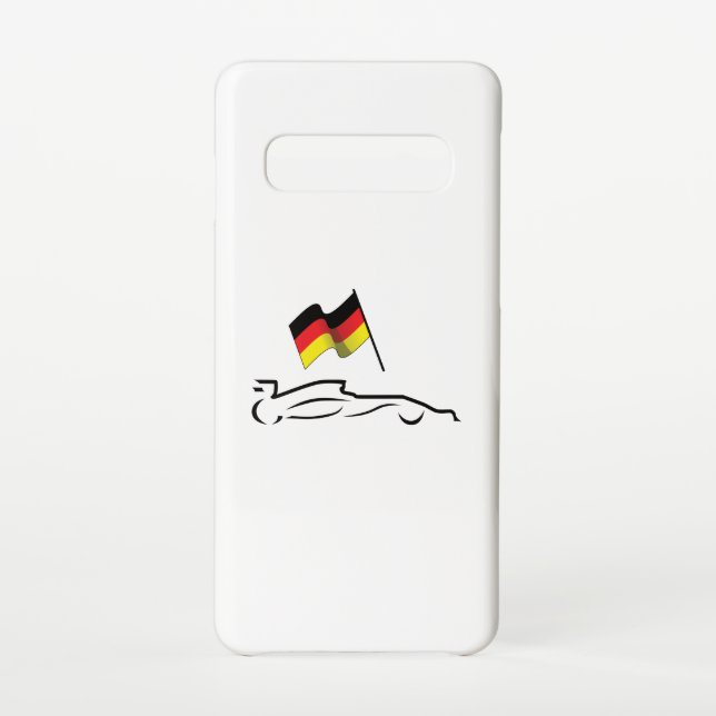 Coque Samsung Galaxy Dessin de la ligne de voiture de course avec drape (Dos)