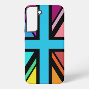 Coque Samsung Galaxy Dessin Union Jack/Flag multicolore+noir