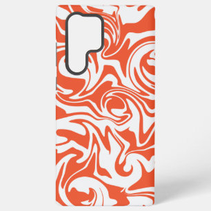 Coque Samsung Galaxy Déversement - Orange et blanc