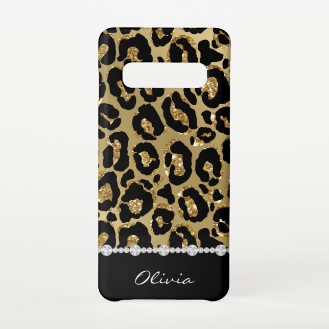 Coque Samsung Galaxy Diamants d'impression Jaguar Parties scintillant n (Dos)