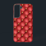Coque Samsung Galaxy Diamants d'or Tufted Leather Gemstone rouge<br><div class="desc">Golden Diamond Tufted Leather Red Gold Cadeau personnalisé - Ou Choisissez / Ajouter votre texte favori - Nom - Faites votre cadeau spécial - Redimensionnez et déplacez ou supprimez et ajoutez du texte / des éléments avec l'outil de personnalisation. Choisissez votre Font / Taille / Couleur préférée ! Conception par...</div>