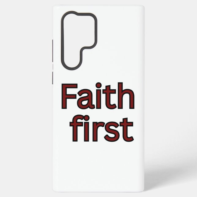 Coque Samsung Galaxy Dicton religieux de foi (Verso)
