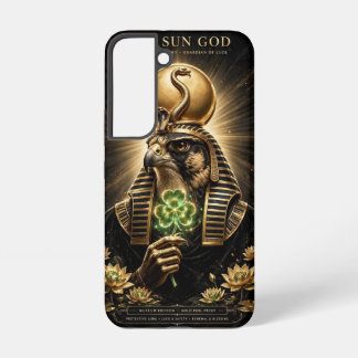 Coque Samsung Galaxy Dieu Soleil RA - Gardien de la Chance - Trèfle à Q