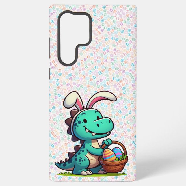 Coque Samsung Galaxy Dinosaure de lapin de Pâques (Verso)
