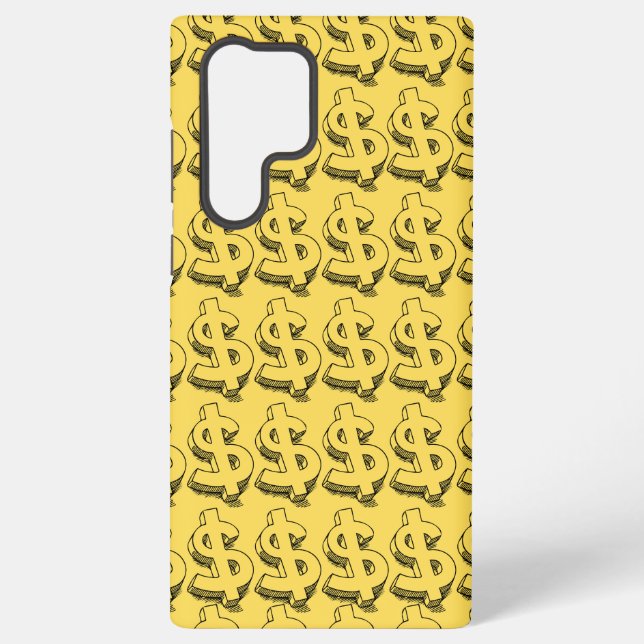 Coque Samsung Galaxy dollar en or (Verso)