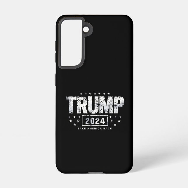 Coque Samsung Galaxy Donald Trump 2024 redonne l'élection américaine (Verso)