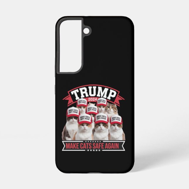 Coque Samsung Galaxy Donald Trump sécurise à nouveau les chats lors du  (Verso)