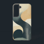 Coque Samsung Galaxy Dossier téléphonique du solde lunaire<br><div class="desc">Un abstrait monochromatique d'inspiration lune symbolisant la sérénité et la dualité,  parfait pour une esthétique minimale.</div>