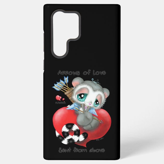 Coque Samsung Galaxy Doux lémurien avec des flèches d'amour – Conceptio (Verso)