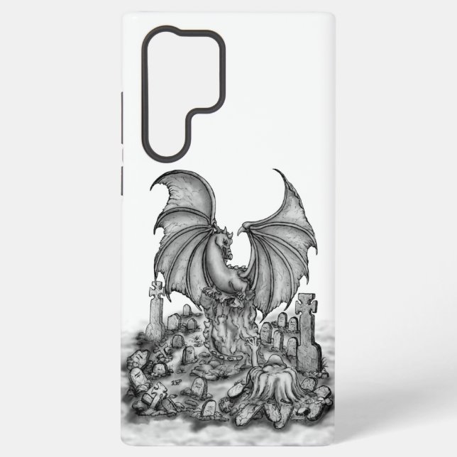 Coque Samsung Galaxy Dragon avec Zombie (Verso)
