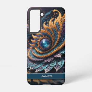 Coque Samsung Galaxy Dragon Oeil moderne Abstrait Géométrique Nom fract