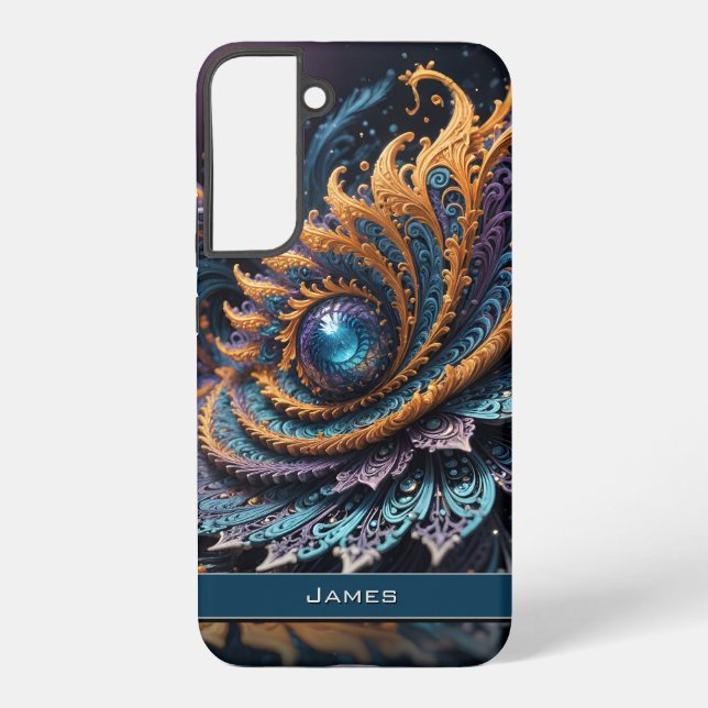Coque Samsung Galaxy Dragon Oeil moderne Abstrait Géométrique Nom fract (Verso)