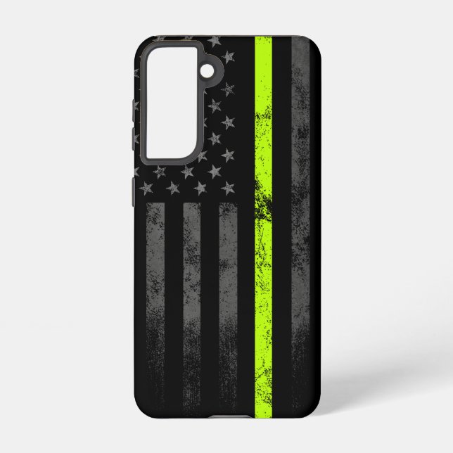 Coque Samsung Galaxy Drapeau américain des travailleurs routiers de Neo (Verso)