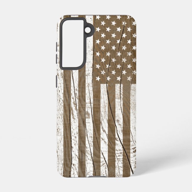 Coque Samsung Galaxy Drapeau américain Grrain Grunge (Verso)