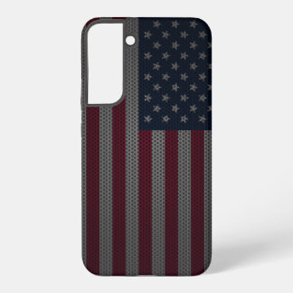 Coque Samsung Galaxy Drapeau américain Maillage métallique