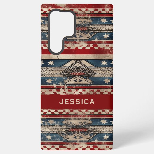 Coque Samsung Galaxy Drapeau américain occidental (Verso)