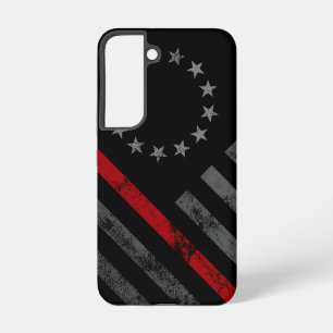 Coque Samsung Galaxy Drapeau Américain Vintage Ligne Rouge