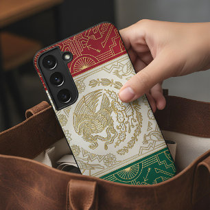 Coque Samsung Galaxy Drapeau Art Déco du patrimoine Conception mexica