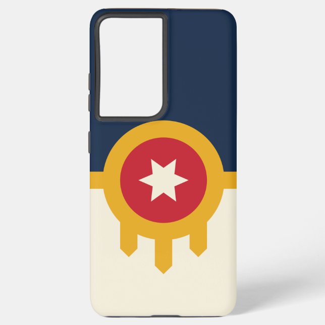 Coque Samsung Galaxy Drapeau Coque Samsung S21 Plus de Tulsa, Oklahoma (Verso)