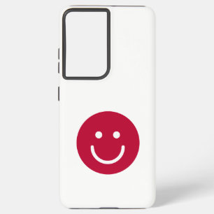 Coque Samsung Galaxy Drapeau du Japon avec visage souriant
