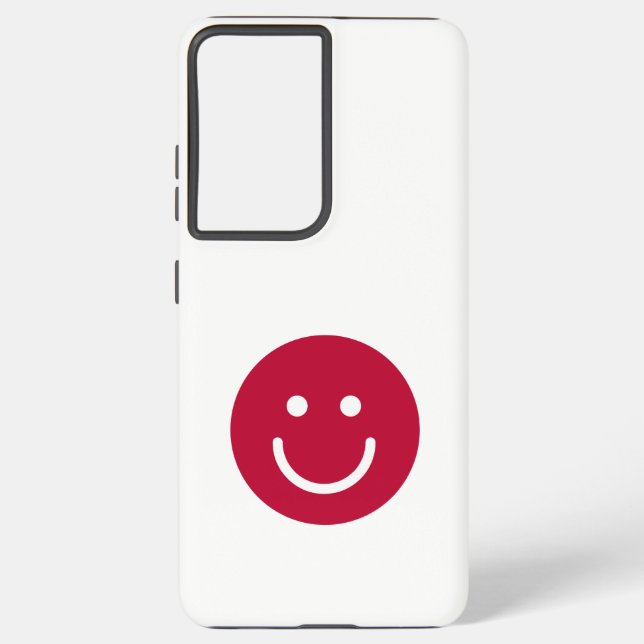 Coque Samsung Galaxy Drapeau du Japon avec visage souriant (Verso)