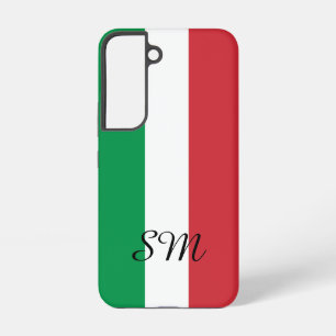 Coque Samsung Galaxy Drapeau italien de l'Italie personnalisé monogramm