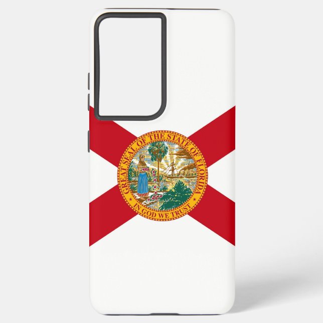 Coque Samsung Galaxy Drapeau Samsung Galaxy S21 Ultra Coque de Floride (Verso)