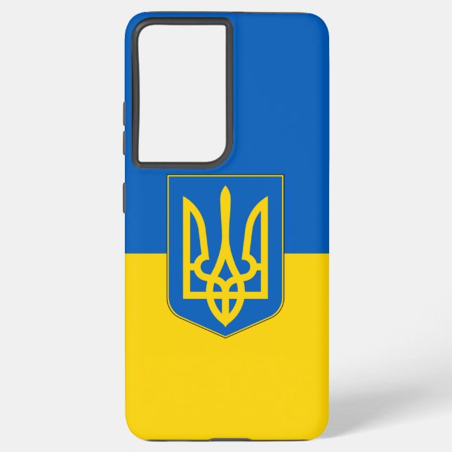 Coque Samsung Galaxy Drapeau Samsung Galaxy S21 Ultra Coque Ukraine (Verso)