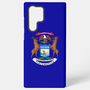Coque Samsung Galaxy Drapeau Samsung Galaxy S22 Ultra Coque Michigan