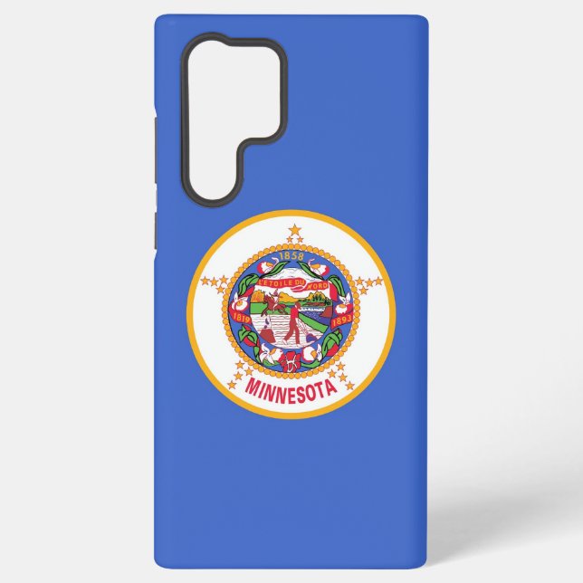 Coque Samsung Galaxy Drapeau Samsung Galaxy S22 Ultra Coque Minnesota (Verso)