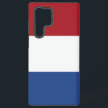 Coque Samsung Galaxy Drapeau Samsung Galaxy S22 Ultra Coque Pays-Bas<br><div class="desc">Voici notre couverture Samsung Galaxy S22 Ultra avec le drapeau des Pays-Bas, conçu pour associer protection et célébration du patrimoine néerlandais. Réalisée avec une attention minutieuse aux détails, cette couverture affiche fièrement le tricolore emblématique du rouge, du blanc et du bleu, symbolisant l'histoire, la culture et l'identité nationale des Pays-Bas....</div>