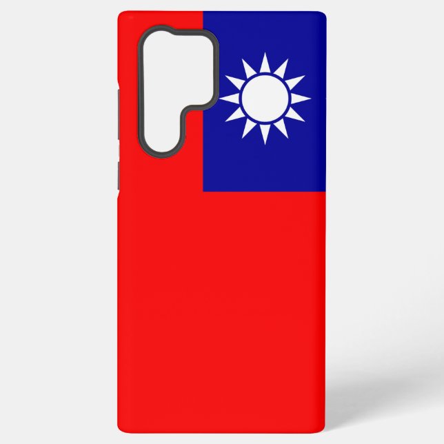 Coque Samsung Galaxy Drapeau Samsung Galaxy S22 Ultra Coque Taiwan (Verso)