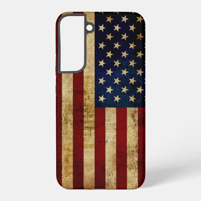 Coque Samsung Galaxy Drapeau USA / Grunged (Verso)