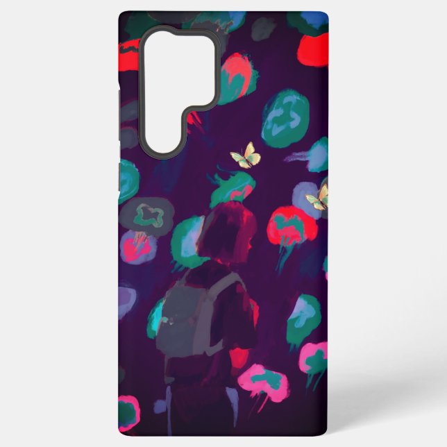 Coque Samsung Galaxy Dreamy Night Walk - Art Abstrait (Verso)