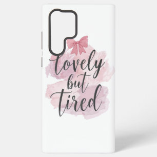 Coque Samsung Galaxy Drôle de vie de maman "Mignonne mais fatiguée" dic