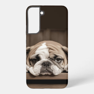 Coque Samsung Galaxy Drôle Mignon Triste Déprimé Chien Animal De Compag