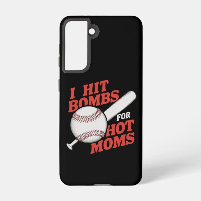 Coque Samsung Galaxy Drôle Retro Baseball J'Ai Touché Bombes Pour Les M (Verso)