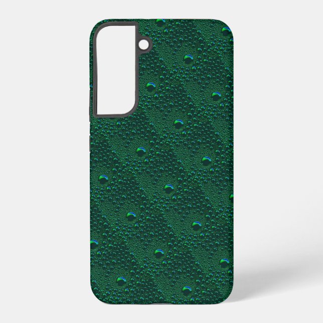 Coque Samsung Galaxy Eau sur métal vert (Verso)
