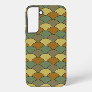 Coque Samsung Galaxy Écailés de dragon, éventails, vagues, Seigaiha, ca